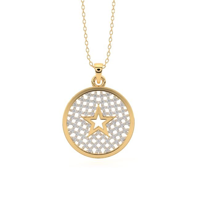Charming Star Diamond Pendant